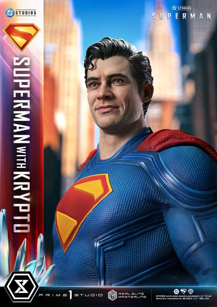 Prime 1 Studio's Superman & Krypto Real Elite Masterline Series Statue - 1/3 Scale Iconic Heroes