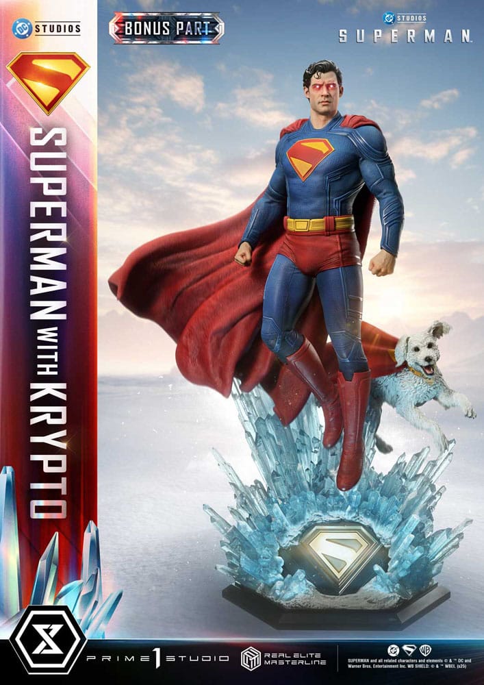 Prime 1 Studio's DC Superman & Krypto Real Elite Masterline Limited Edition Statue (1/3 Scale, 95cm)