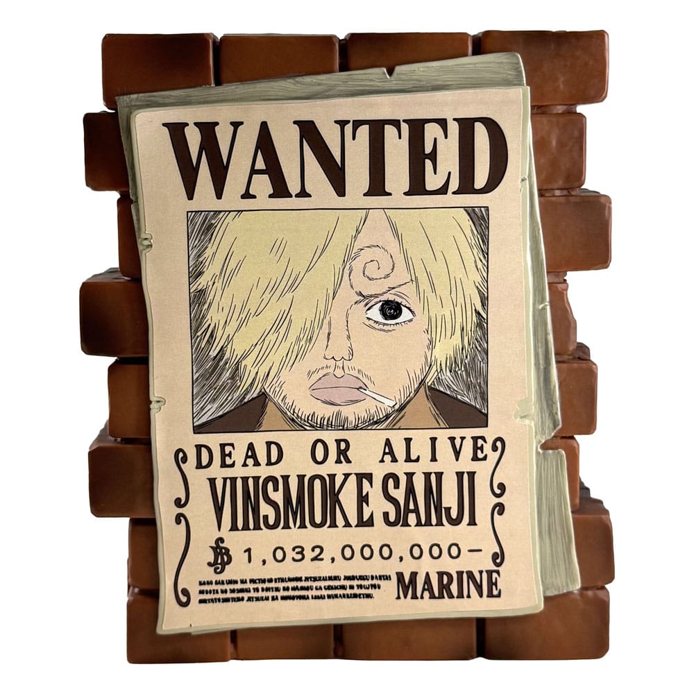 One Piece Coin Bank Sanji Wanted