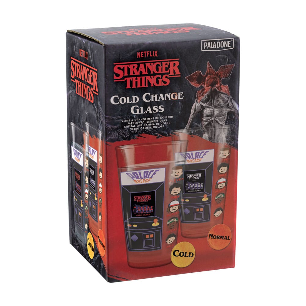 Stranger Things Drinking glass with thermo effect Arcade 400 ml