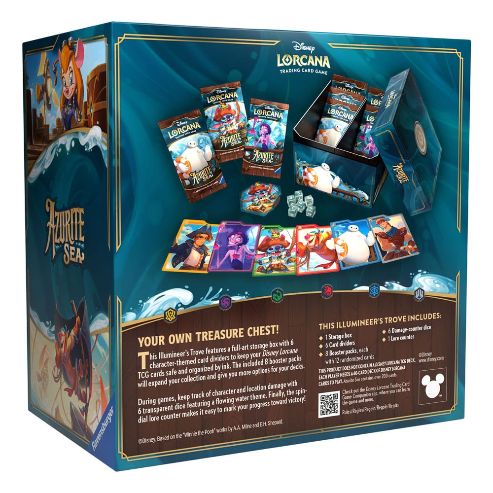Disney Lorcana TCG Azurite Sea llumineer's Trove English Edition