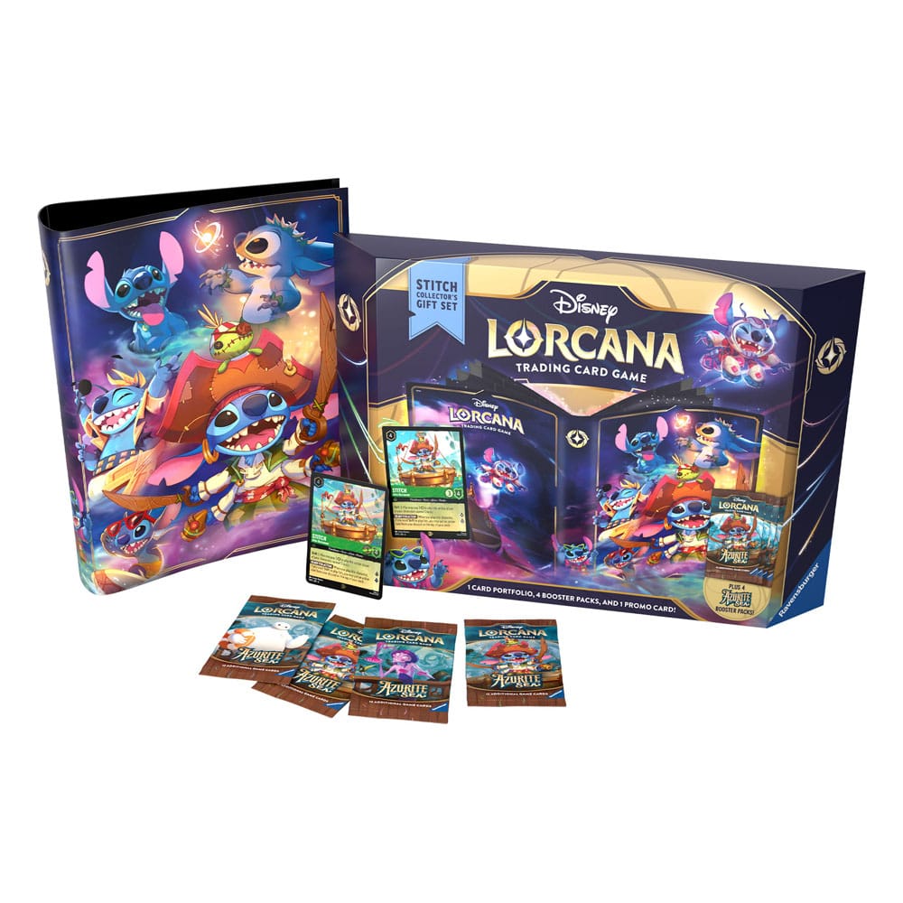 Disney Lorcana TCG Azurite Sea Gift Set Stitch English Edition
