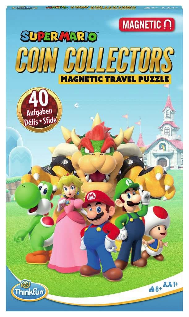 Mario Kart Magnetic Travel Game Coin Collectors DE-FR-IT Version