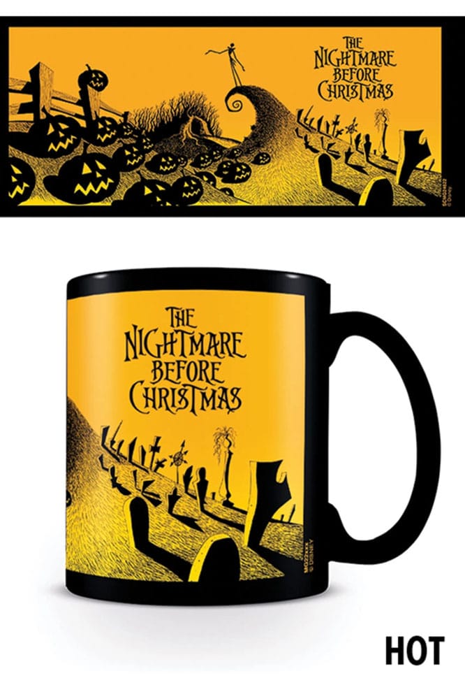 Nightmare before Christmas Heat Change Mug Graveyard Scene