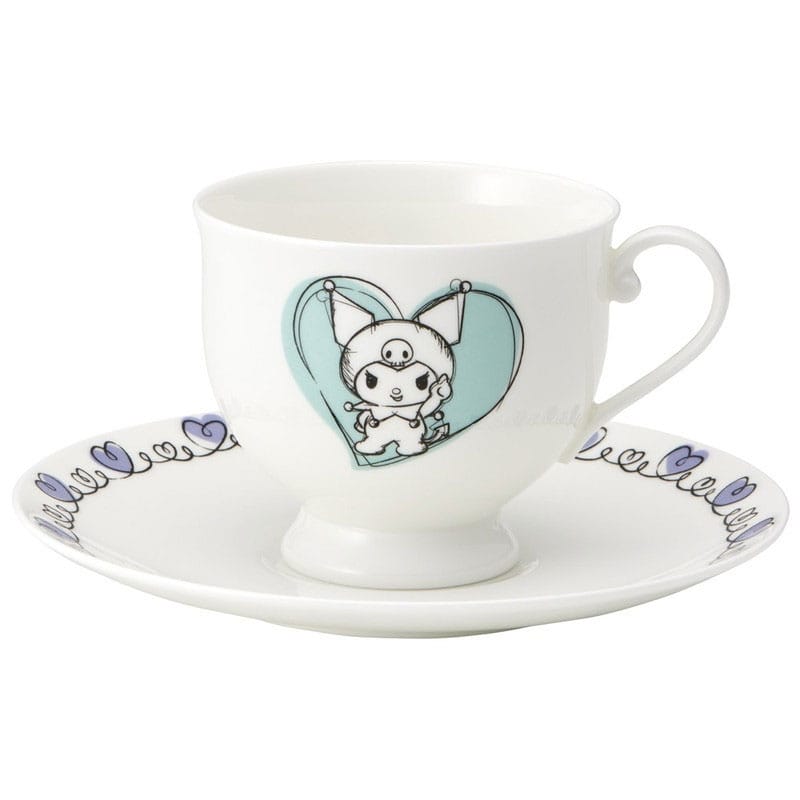 Sanrio Bone China Mug & Plate Set Kuromi