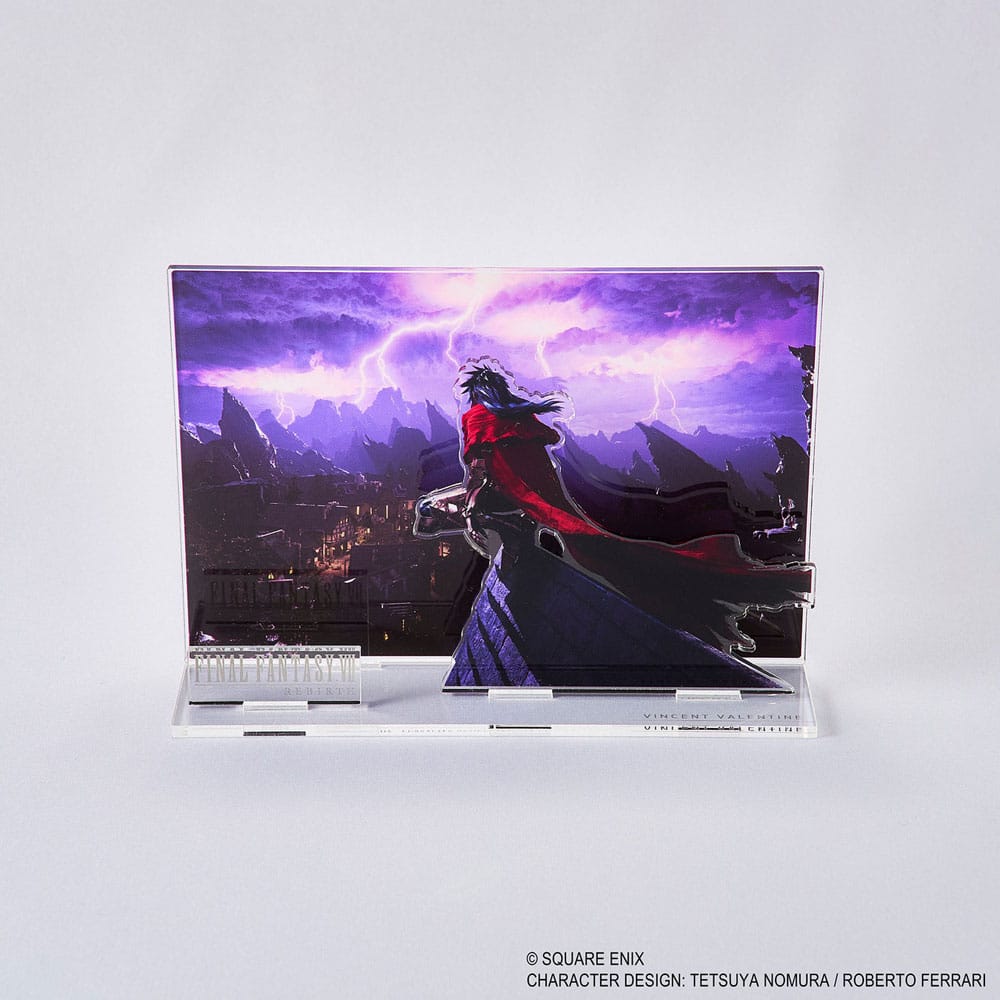 Final Fantasy VII Rebirth Acrylic Diorama Vincent Key Art