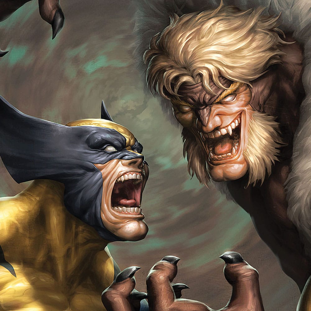 Marvel Art Print Wolverine vs Sabretooth 41 x 61 cm - unframed