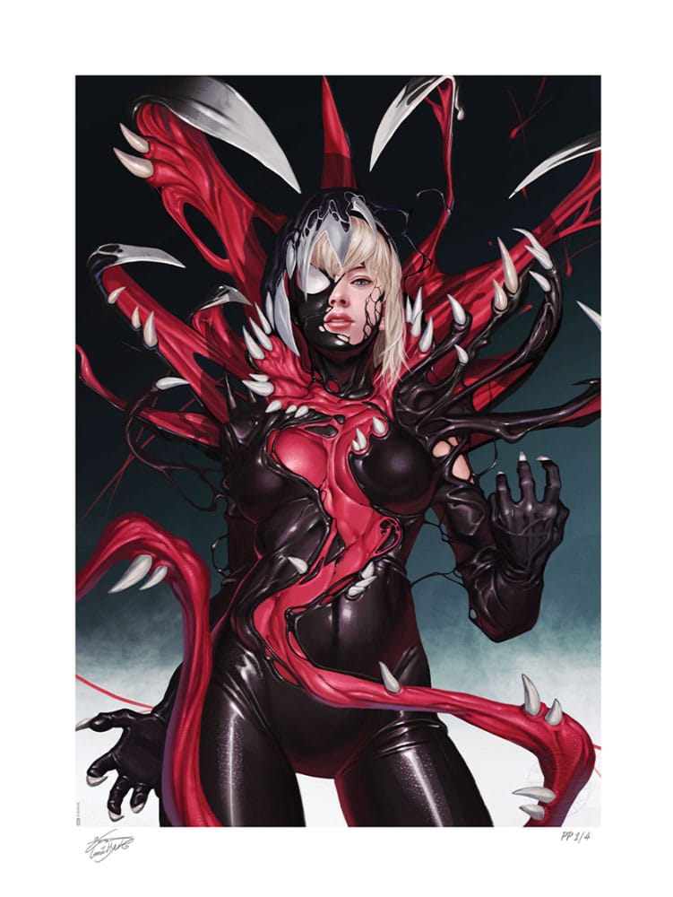 Marvel Art Print Gwenom vs. Carnage (King in Black: Gwenom vs. Carnage #1 (2021)) 61 x 45 cm - unframed