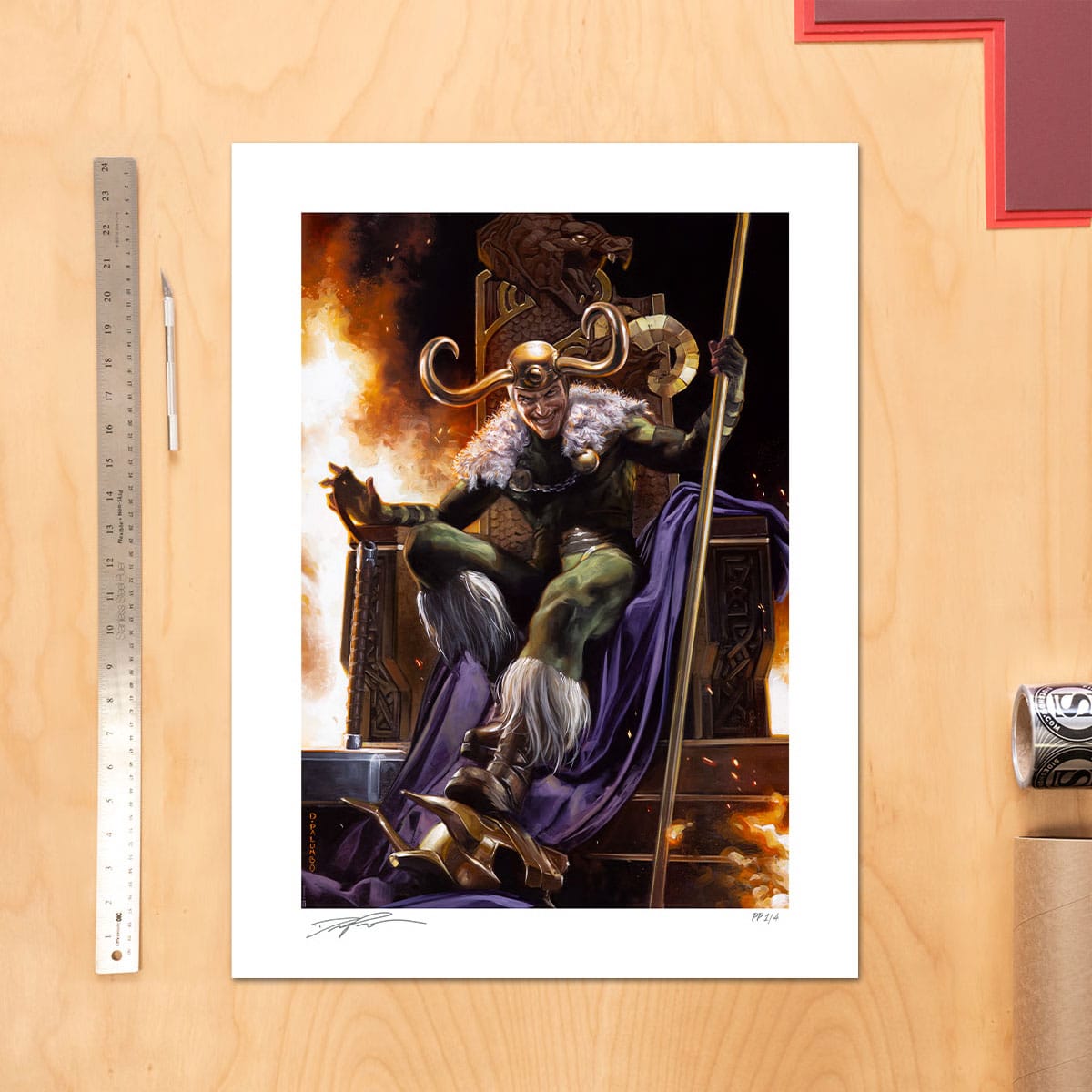 Marvel Art Print Loki: God of Mischief 46 x 61 cm - unframed