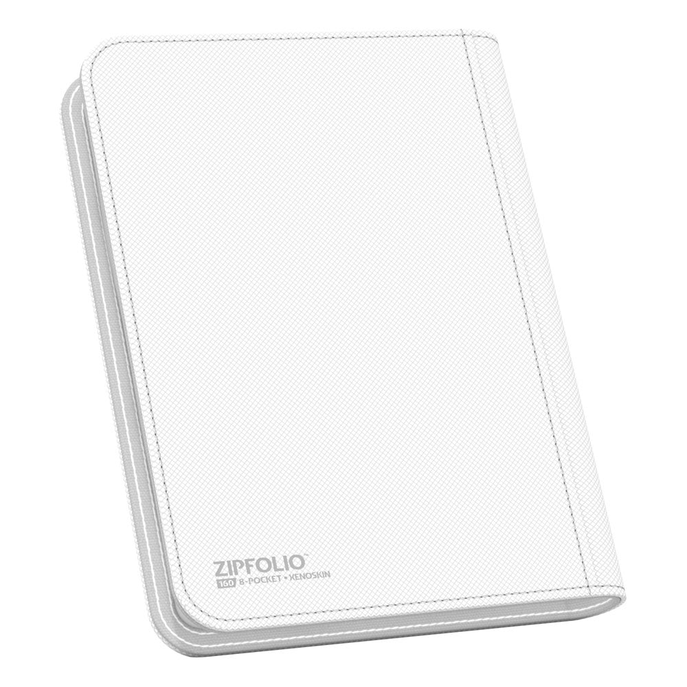 Ultimate Guard Zipfolio 160 8-Pocket Xenoskin - White
