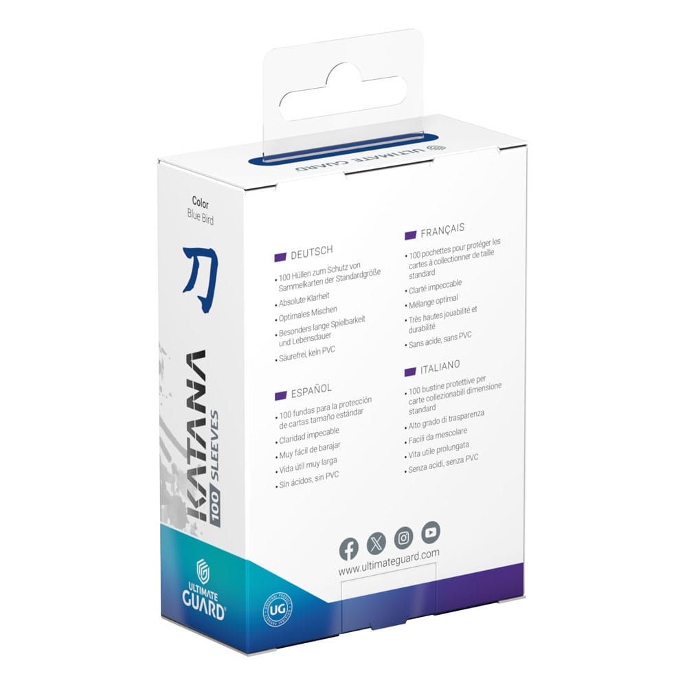 Ultimate Guard Katana Sleeves Standard Size (100) - Blue Bird