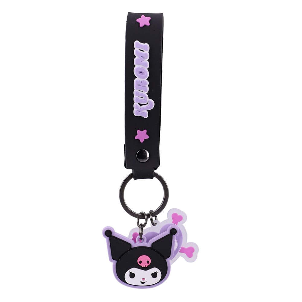 Sanrio Key Chain Hello Kitty & Friends FunKey Chains Black
