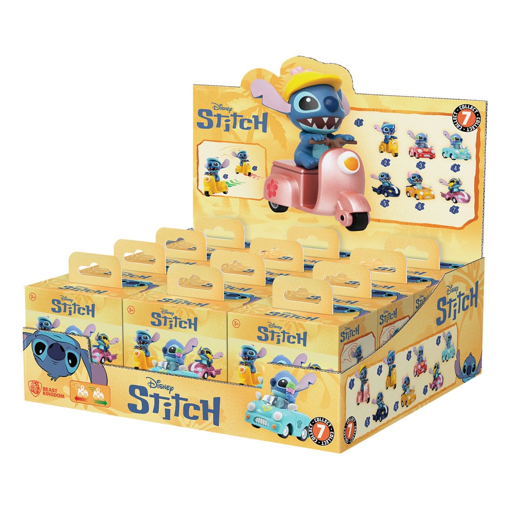 Lilo & Stitch Zoom Hero Pullback Vehicles with Figures Stitch (Blind Box Ver.) Assortment (12)