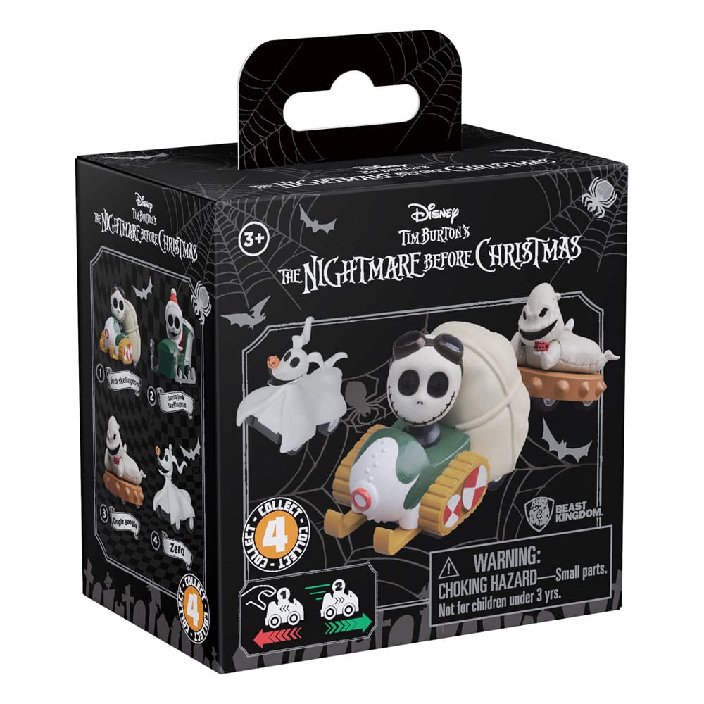 Nightmare Before Christmas Zoom Hero Pullback Vehicles with Figures (Blind Box Ver.) Assortment (12)