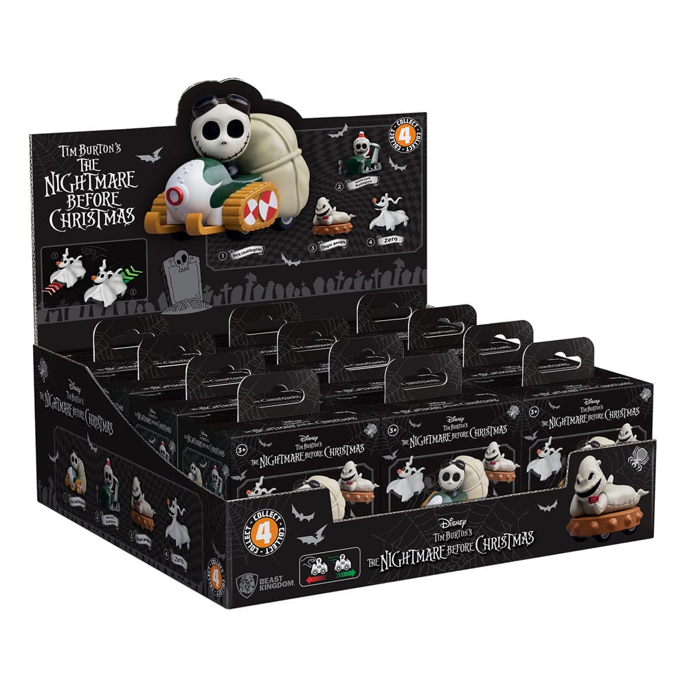 Nightmare Before Christmas Zoom Hero Pullback Vehicles with Figures (Blind Box Ver.) Assortment (12)