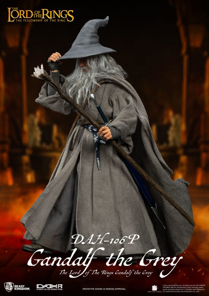 Lord of the Rings Dynamic 8ction Heroes Action Figure 1/9 Gandalf the Grey 21 cm 