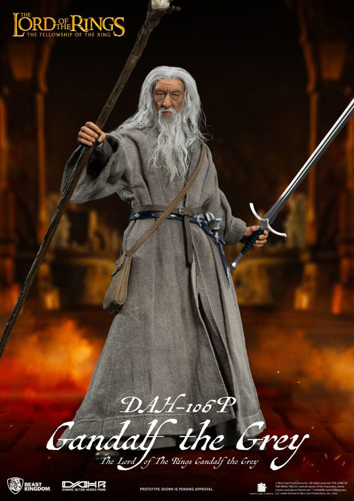 Lord of the Rings Dynamic 8ction Heroes Action Figure 1/9 Gandalf the Grey 21 cm 
