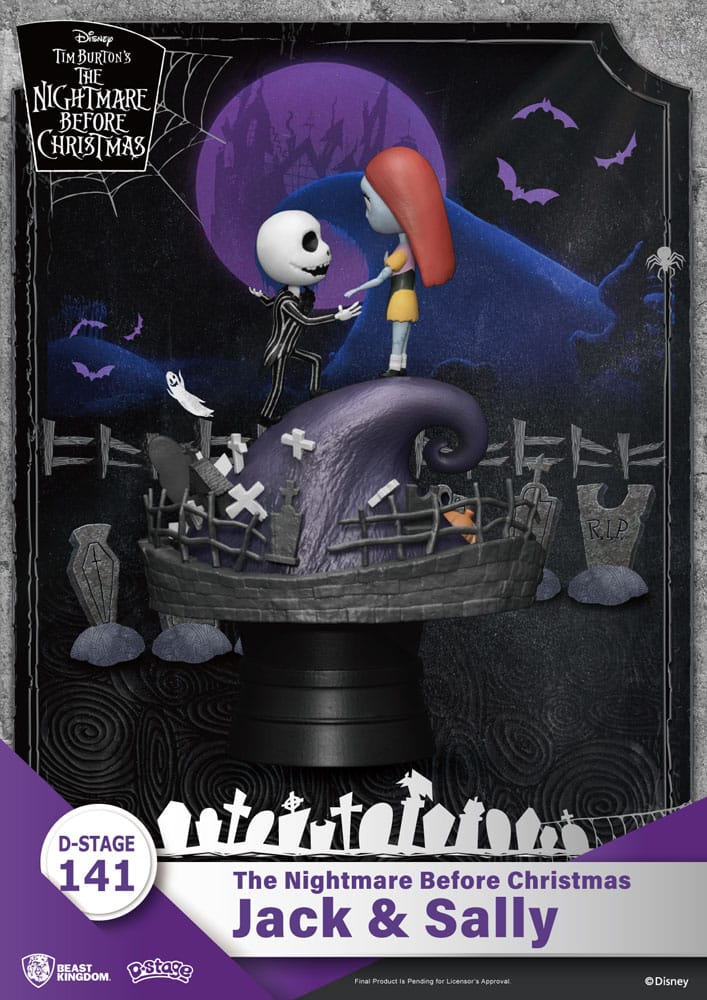 Nightmare before Christmas D-Stage PVC Diorama Jack & Sally 15 cm