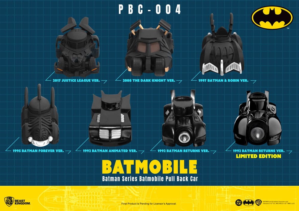 Batman Pull Back Cars Blind Box 6-Pack 