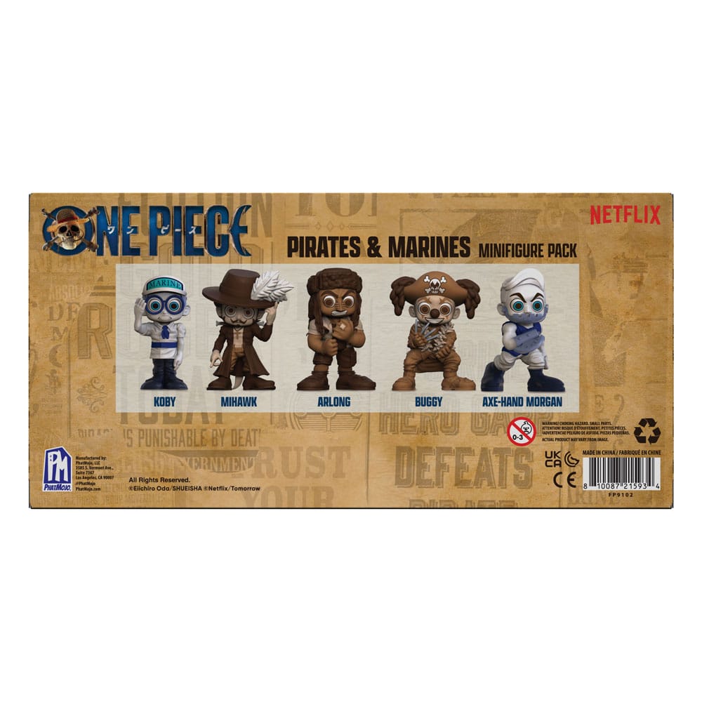 One Piece Mini figures Set Prates & Marines 6 cm 