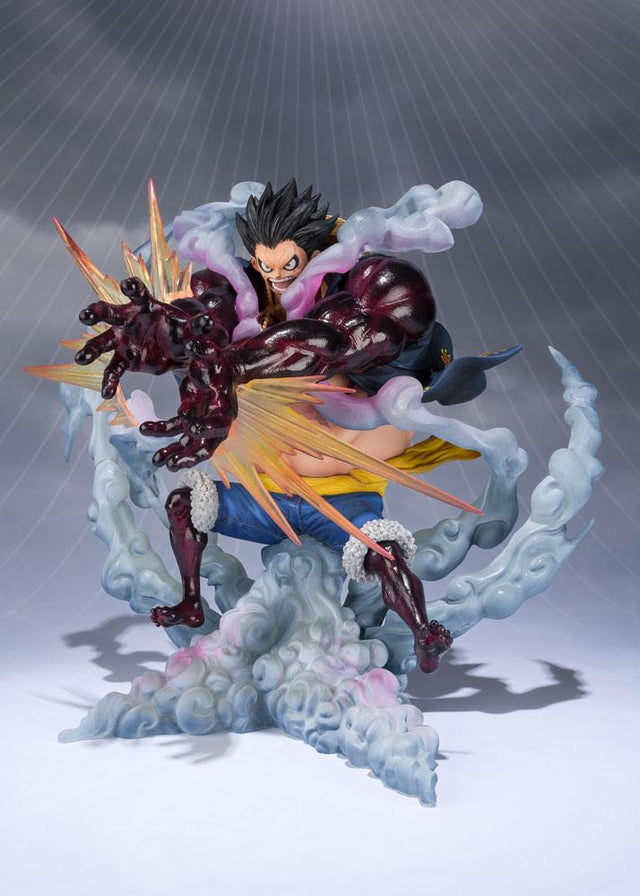 One Piece FiguartsZERO PVC Statue Monkey D. Luffy Gear 4 Leo Bazooka Reissue 18 cm