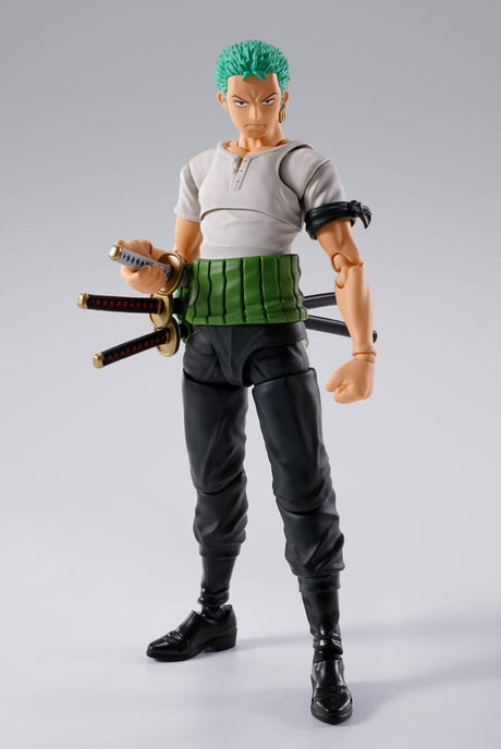 One Piece S.H.Figuarts Action Figure Roronoa Zoro Romance Dawn Ver. 15 cm       