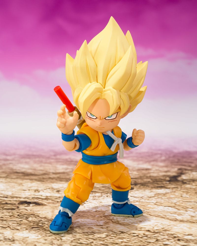 Dragon Ball S.H.Figuarts Action Figure Super Saiyan Son Goku (mini) Daima 8 cm       