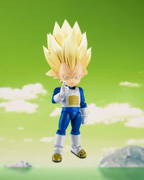Dragon Ball S.H.Figuarts Action Figure Super Saiyan Level 3 Vegeta (mini) Daima 8 cm        