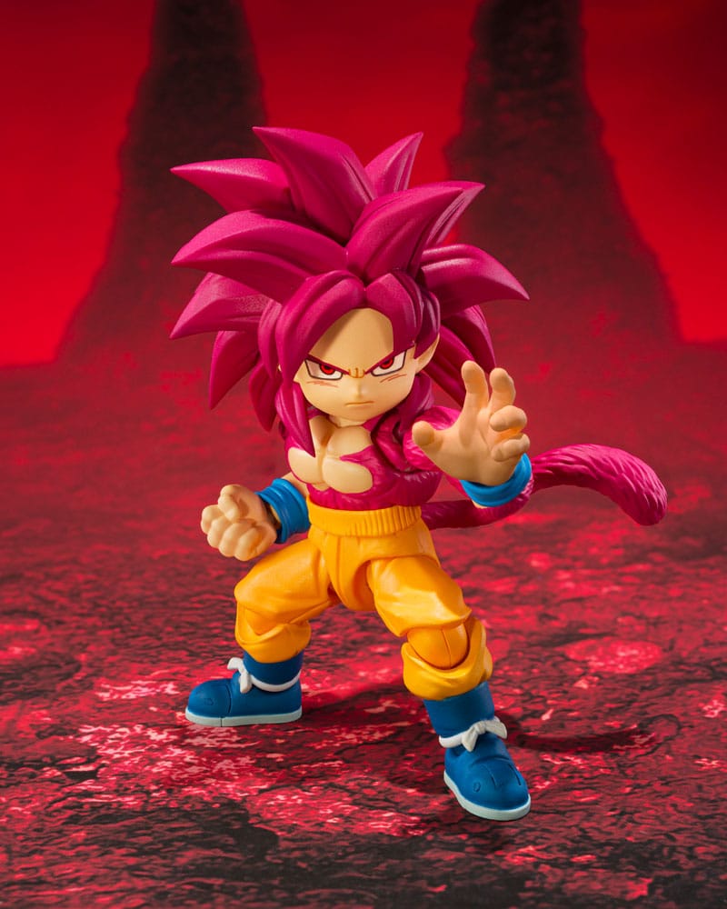 Dragon Ball Daima S.H.Figuarts Action FigureSuper Saiyan Level 4 Son Goku (mini) 8 cm