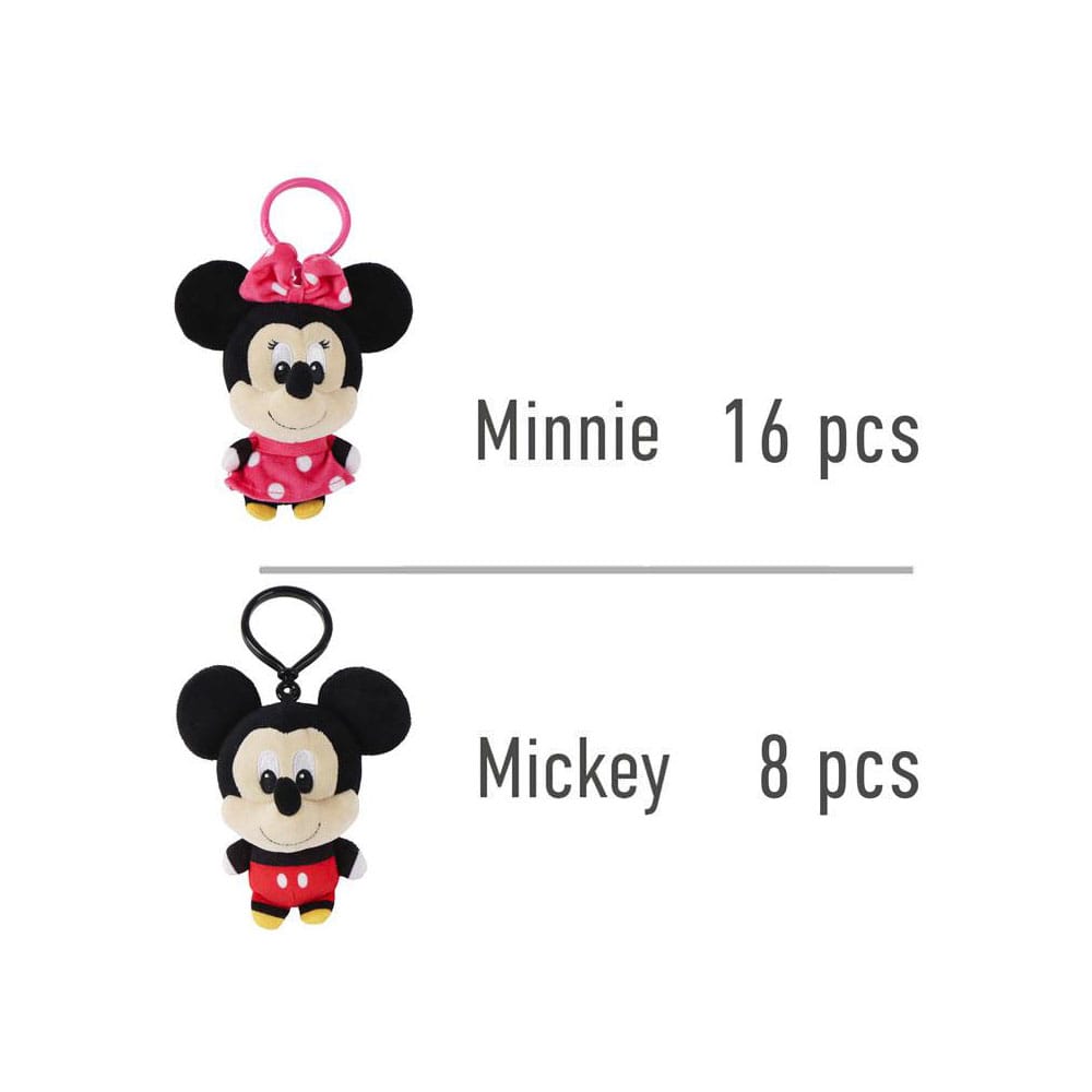 Disney Plush Keychains Minnie & Mickey 12 cm Assortment (24)      
