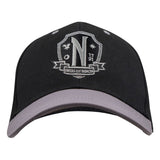 Wednesday Curved Bill Cap Nevermore Academy Black