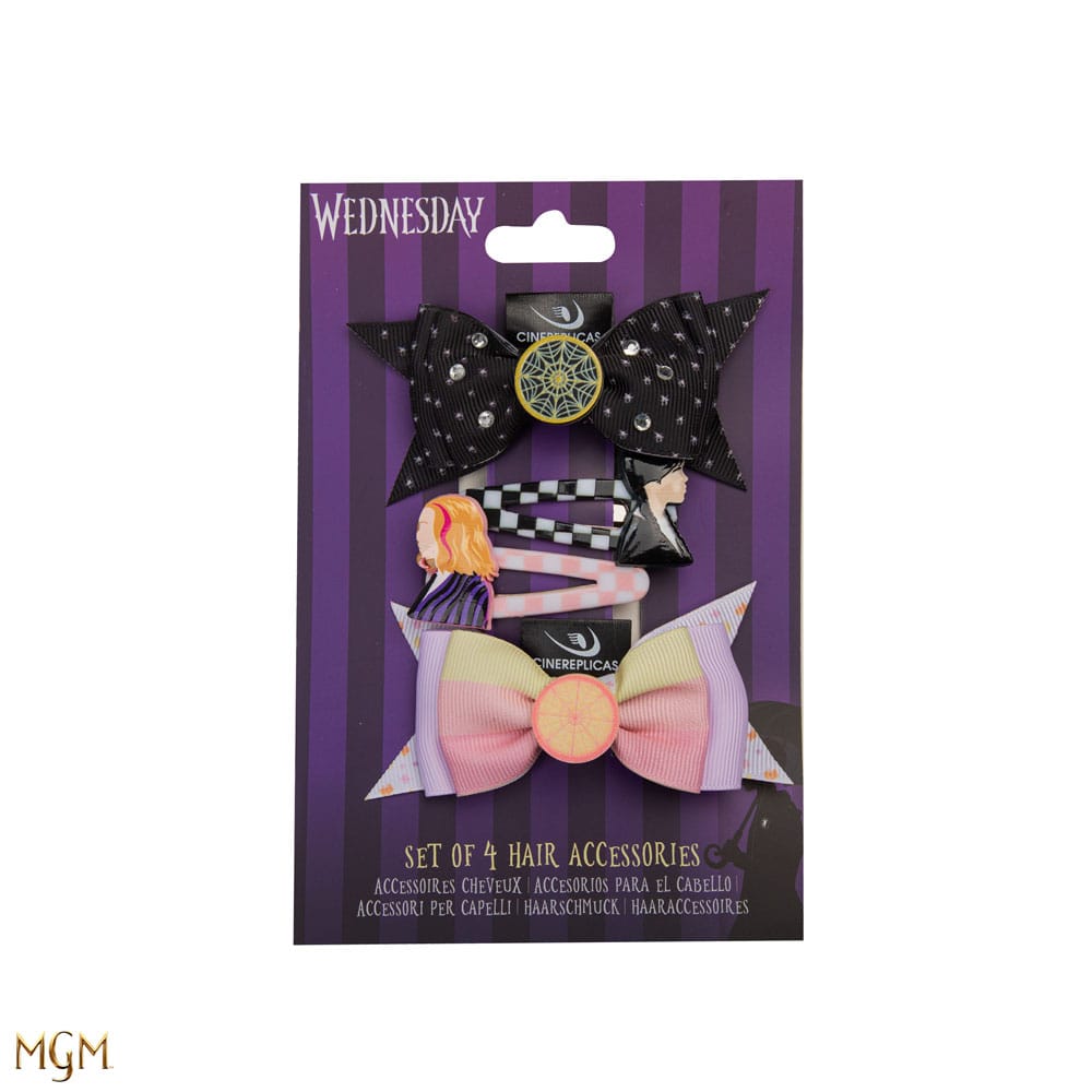 Wednesday Hair Accessories 4 Pack 