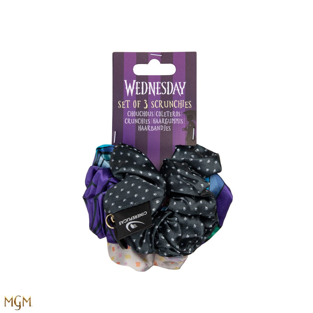 Wednesday Hair Scrunchies 3 Pack 
