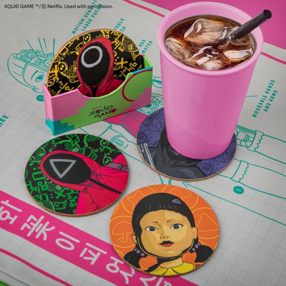 Squid Game Coaster 4-Pack 