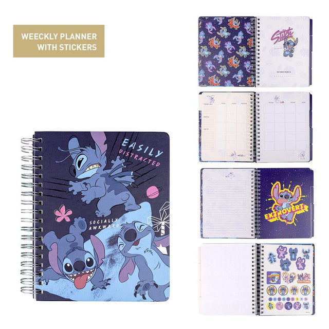 Lilo & Stitch Weekly Planner with Stickers Stitch Easily Distracted 