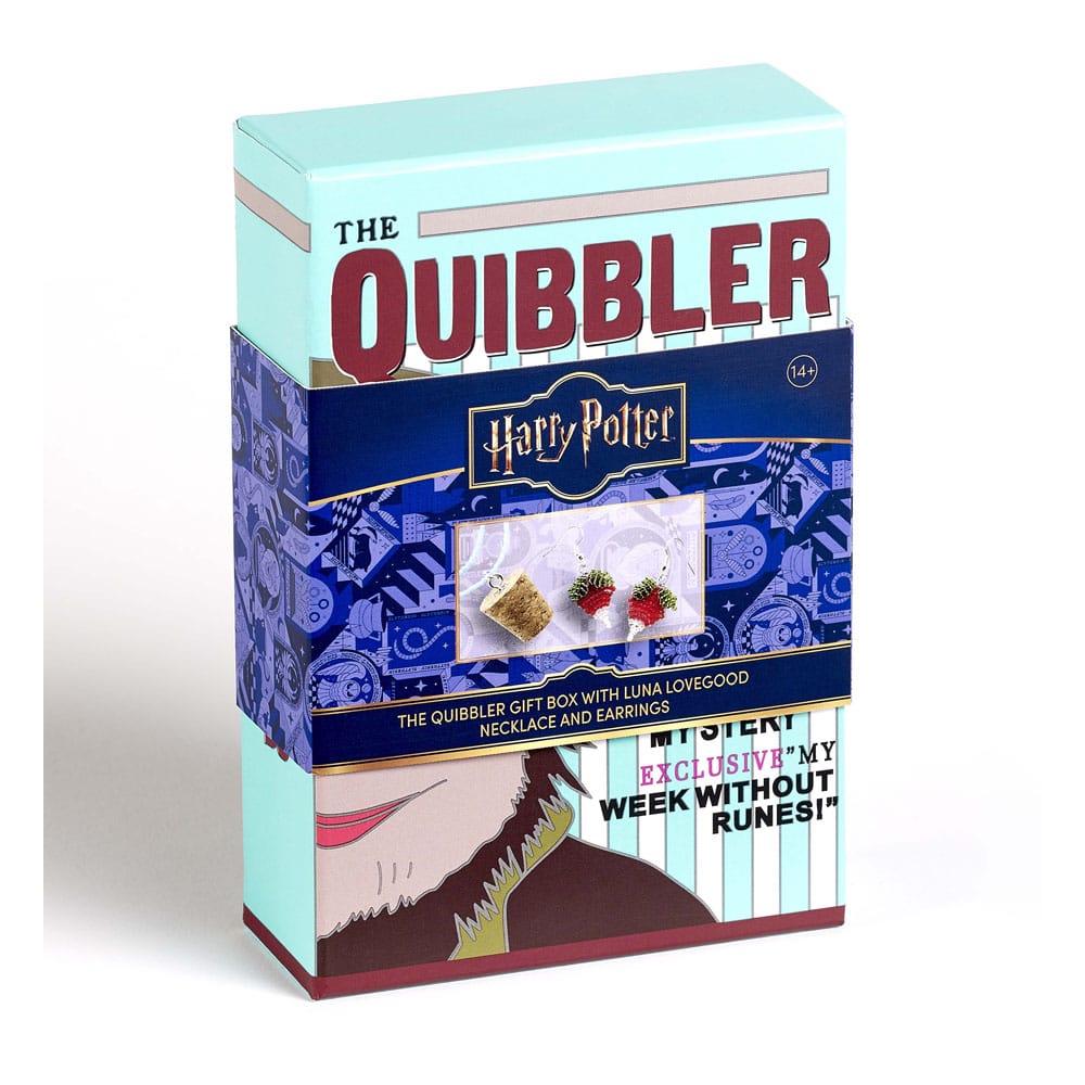 Harry Potter: Quidditch Luna Beaded Cork Charm Necklace and Radish Earrings Gift Set 