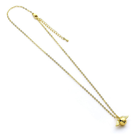 Harry Potter Necklace Golden Snitch Charm (Golden Tone)