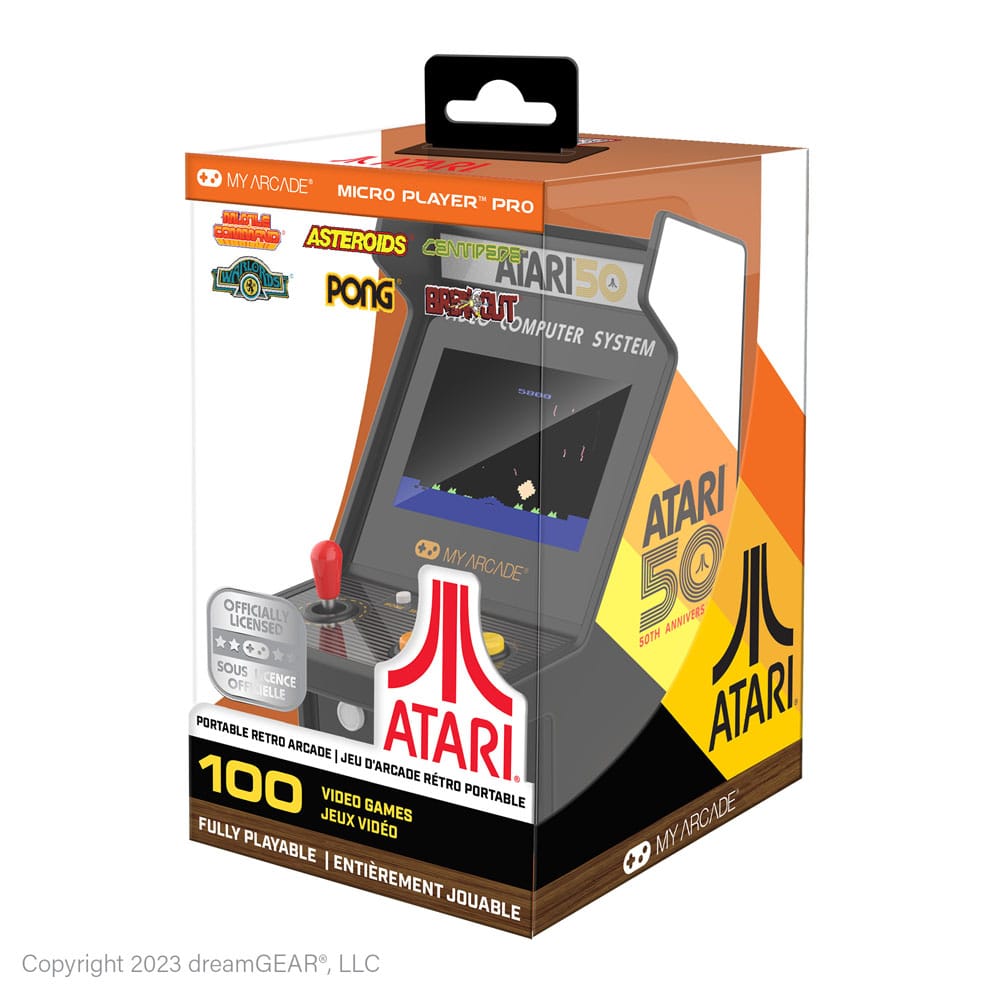 Atari Portable Retro Arcade Micro Player Pro 