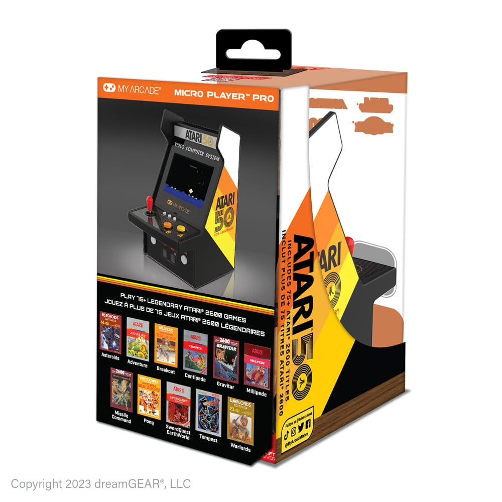 Atari Portable Retro Arcade Micro Player Pro 