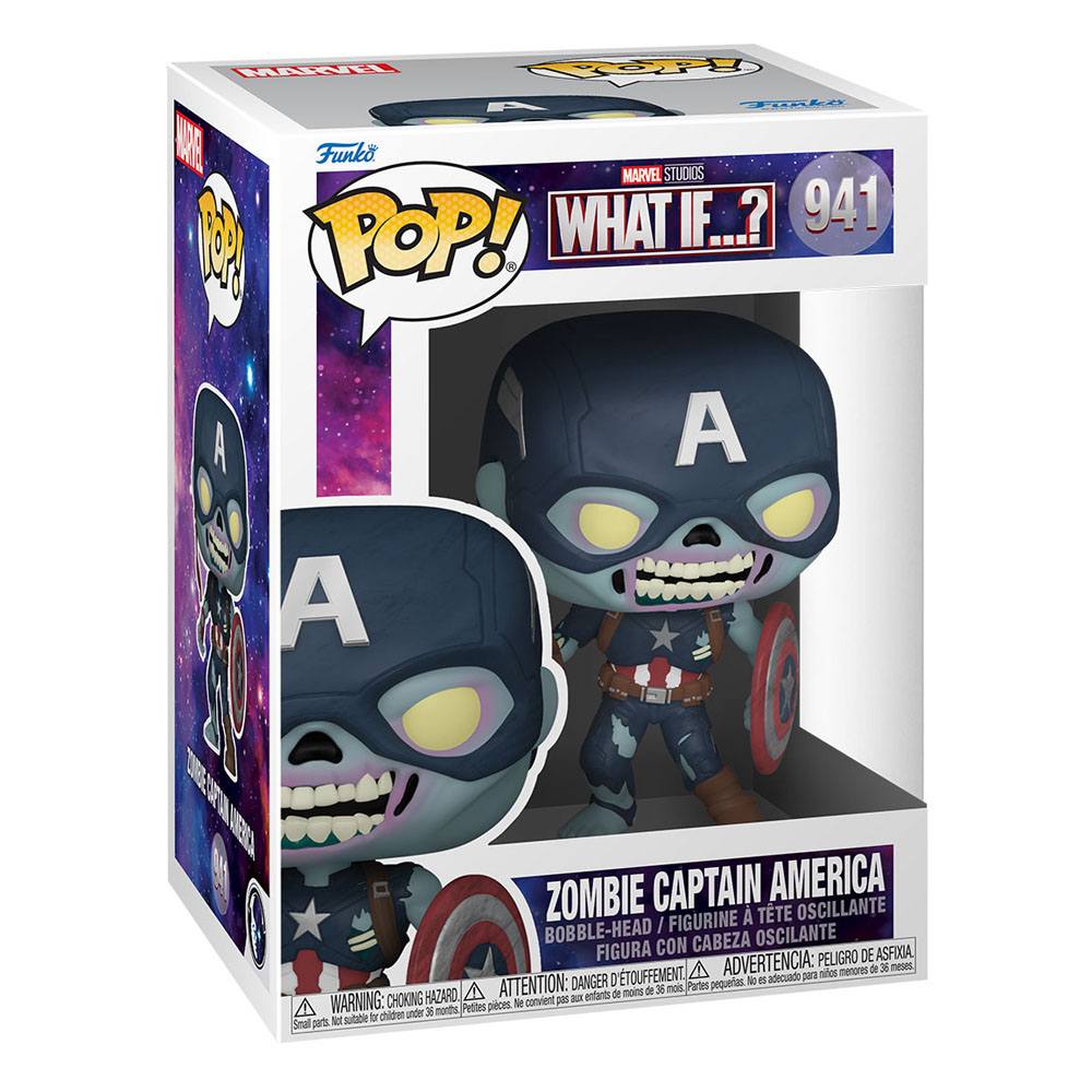 Funko POP! Marvel Zombie Captain America Vinyl Figure | 9 CM of Brain Munching Fun!
