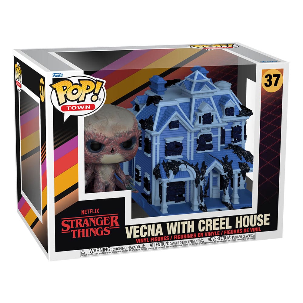 Stranger Things Vecna with Creel House POP! Vinyl Town Figure 9cm by Funko