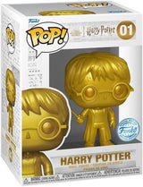 Harry Potter POP! Movies Vinyl Figure Gold Harry Potter Exclusive Version 9 cm 