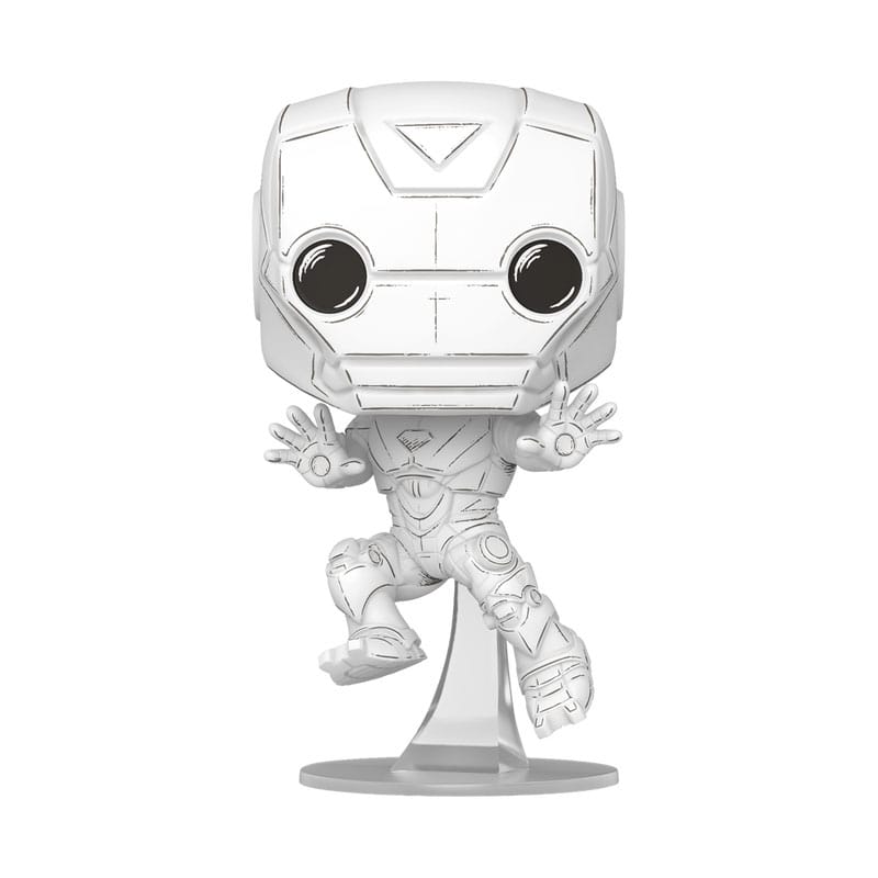 Marvelous Sketch Iron Man POP! Figure - 9 cm by Funko
