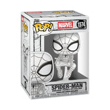 Funko Marvel Spider-Man Sketched POP! Vinyl Collectible Figure - 9 cm