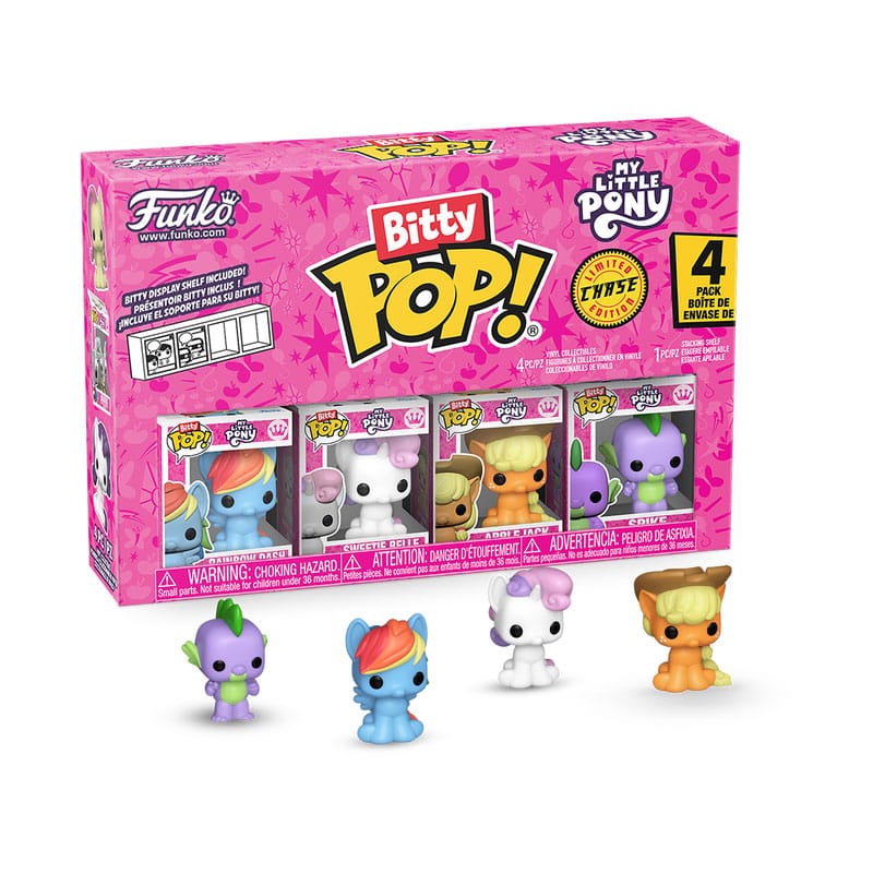 Ultra-Rare My Little Pony Mini-Pops! Vinyl Figure 4-Pack Rainbow Dash 2.5cm - by Funko