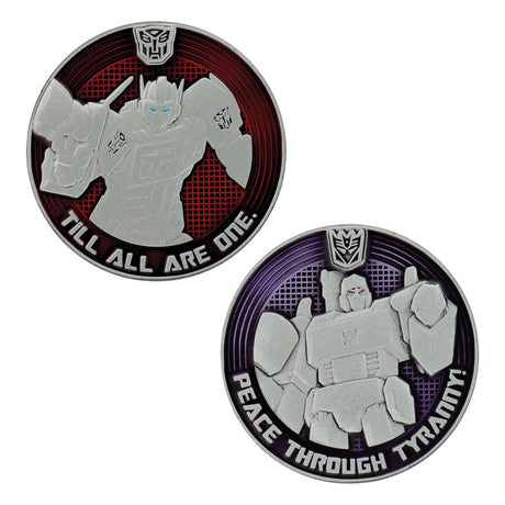 Transformers Generation 1 Collectable Coin G1 Autobots vs Decepticons Limited Edition 4 cm 