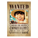 One Piece Wall Banner Luffy Wanted 120 x 85 cm     