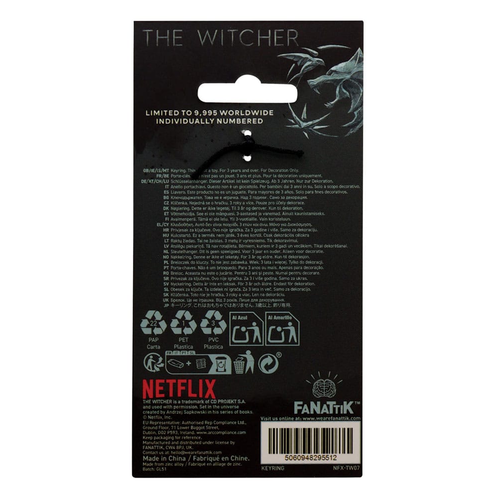 The Witcher Keychain Witcher & Roach Limited Edition          