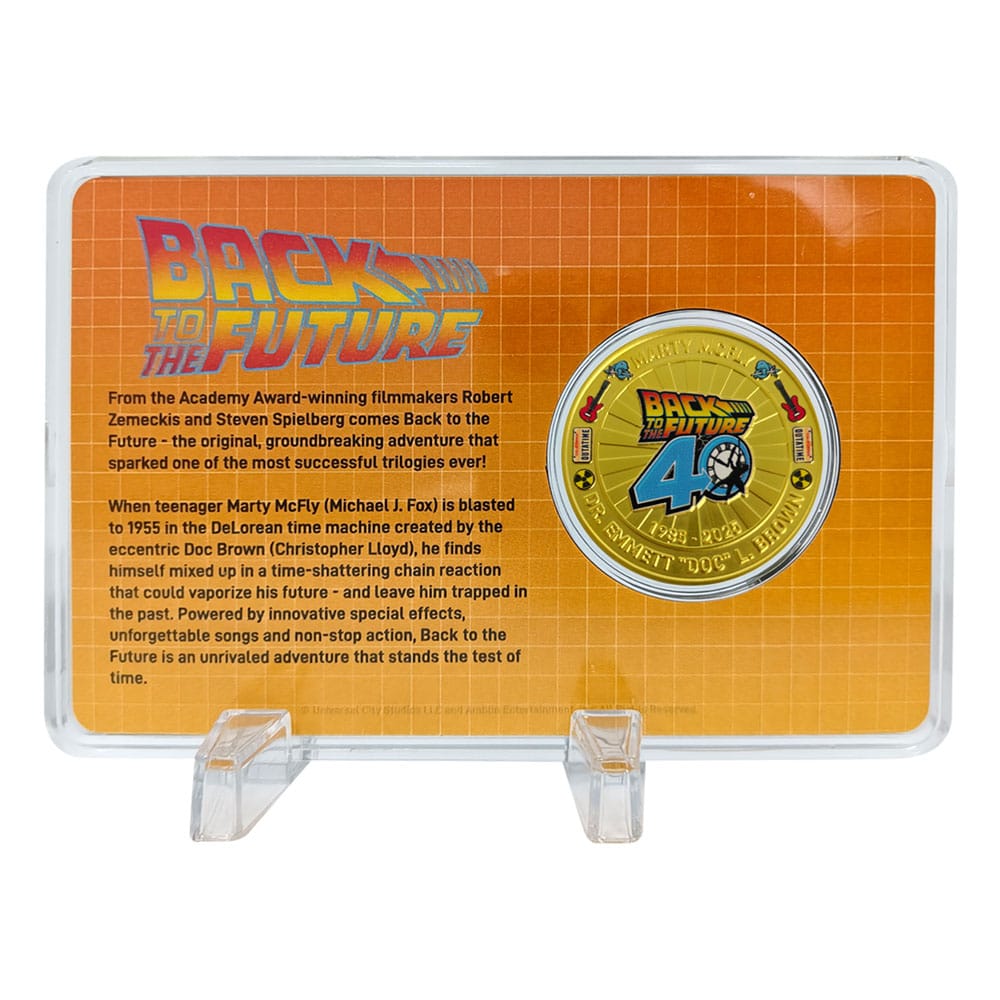 Back To The Future Collectable Coin 40th Anniversary Limited Edition         