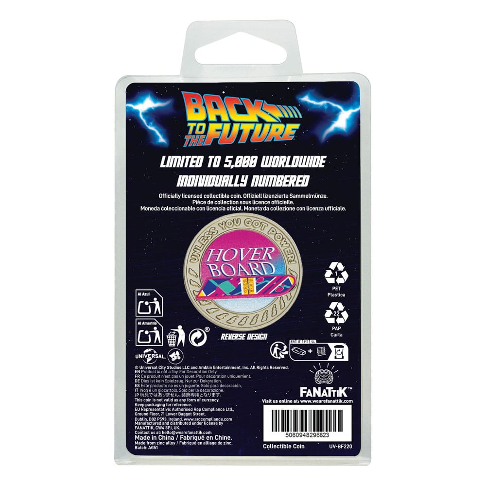 Back To The Future Collectable Coin Hoverboard Limited Edition         